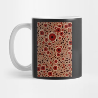 Beautiful Stylized Red Flowers, for all those who love nature #220 Mug